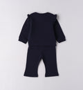 tutina neonata caldo cotone blu retro