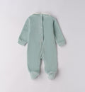 tutina neonata ciniglia verde retro
