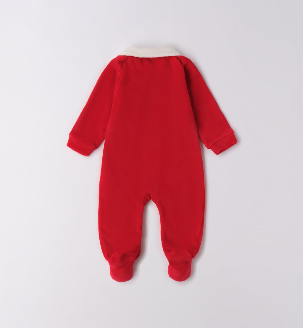 tutina rossa unisex retro con piedini chiusi