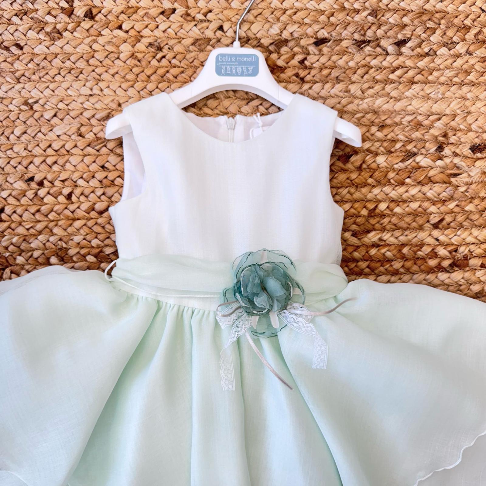 Vestito elegante bambina con balze