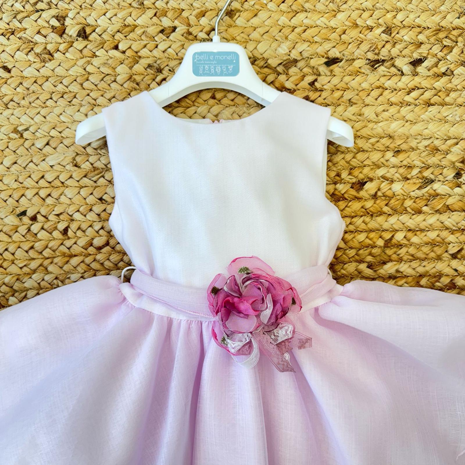 Vestito elegante bambina con balze